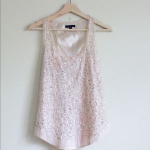 Women’s American Eagle Pink Sequin Tank Top